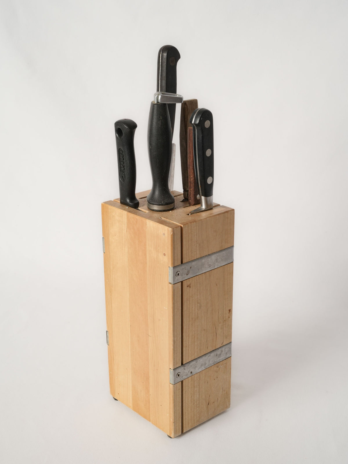 French Knife Set in a Wooden Block from Patricia Wells’s Cooking School - Set 4