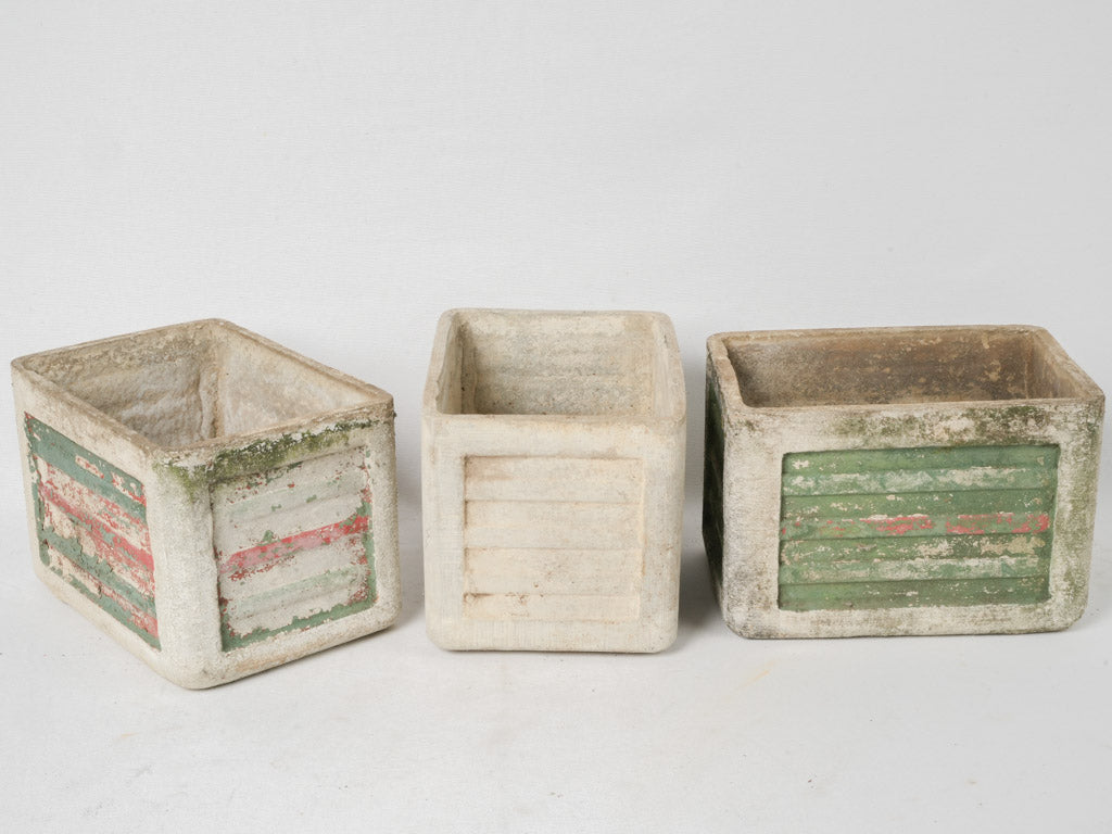Industrial Vintage Red Patio Boxes