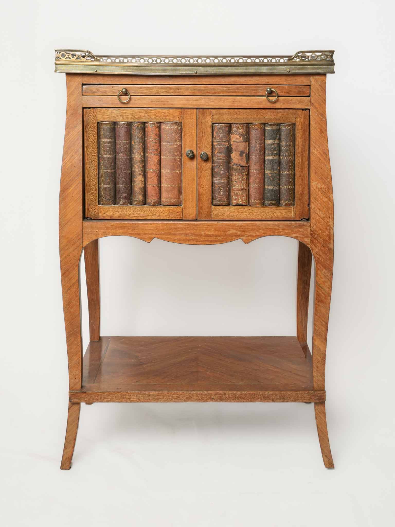 Vintage marquetry side table
