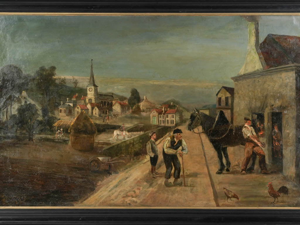 Antique wall decor, countryside life