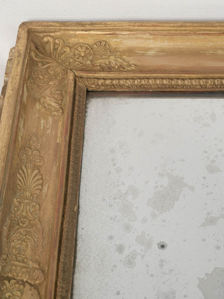Detailed ornate frame antique mirror