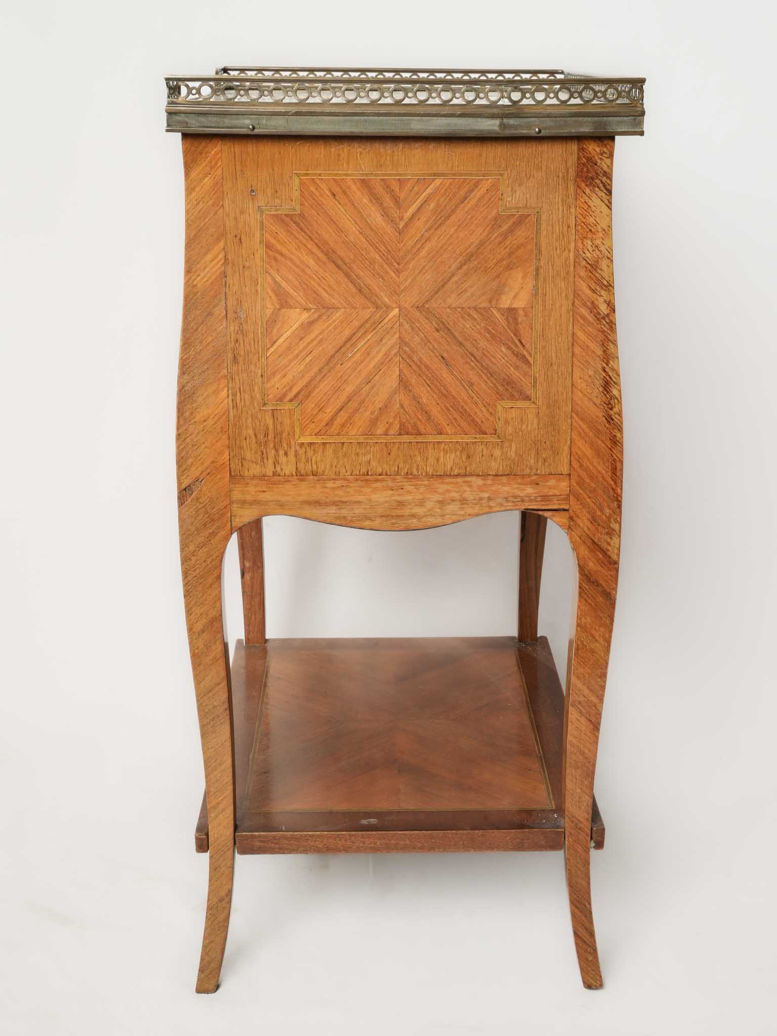 Elegant fruitwood nightstand