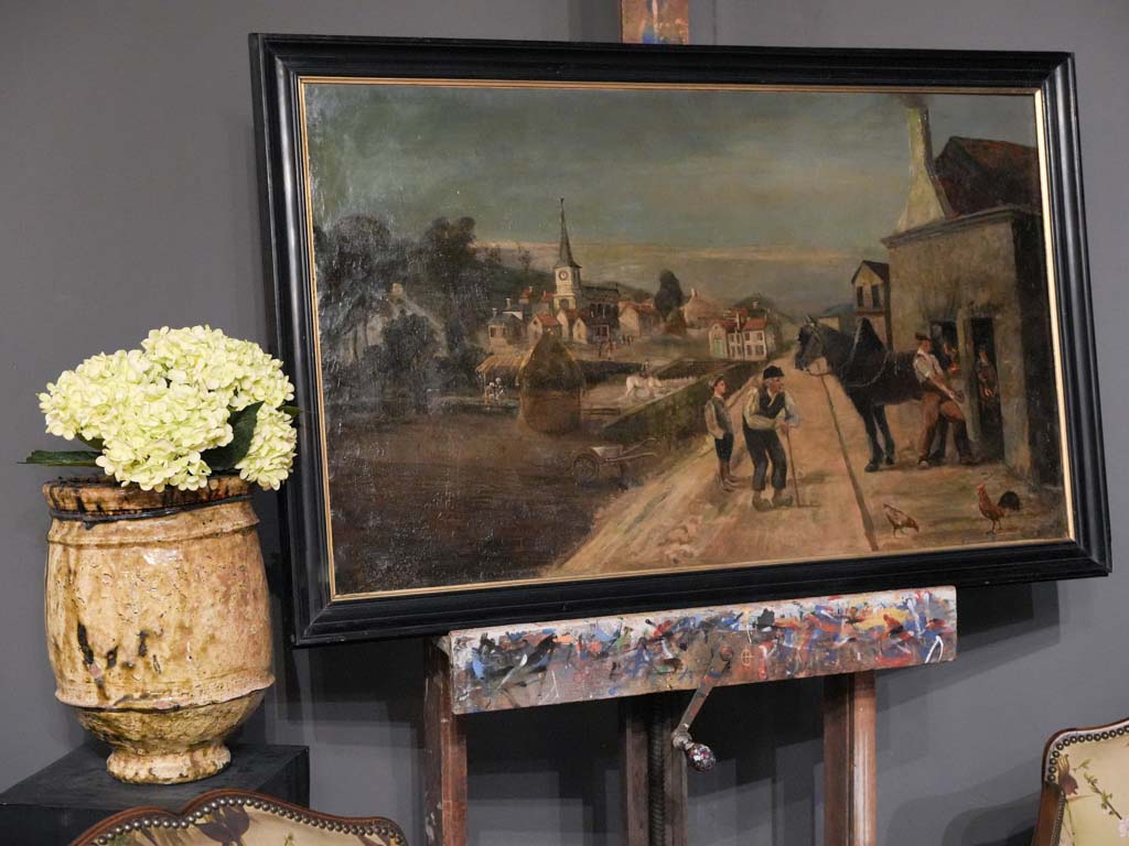 Traditional European artwork, pastoral charm