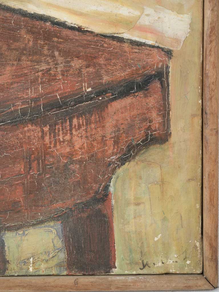 Timeworn wooden frame art