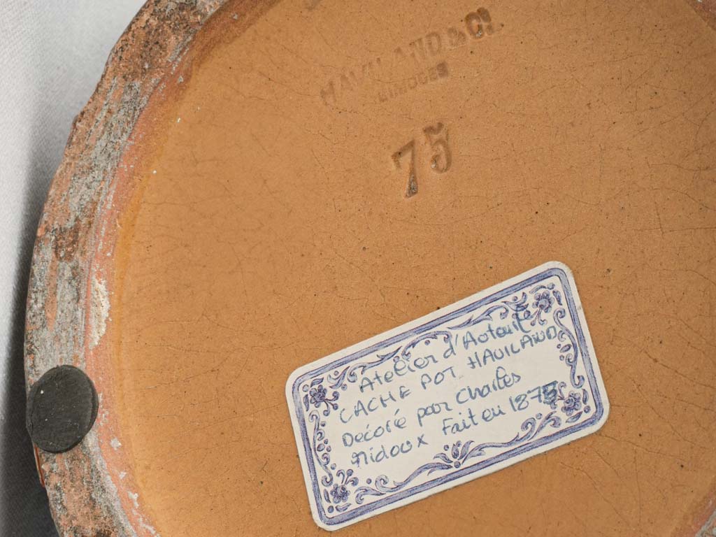 Crafted Limoges Ornamental Pot