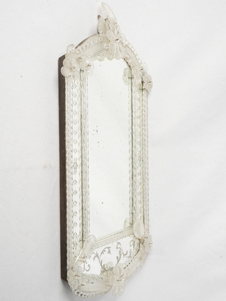 Delicate Petite Venetian Mirror circa 1900- 27½" x 16¼"