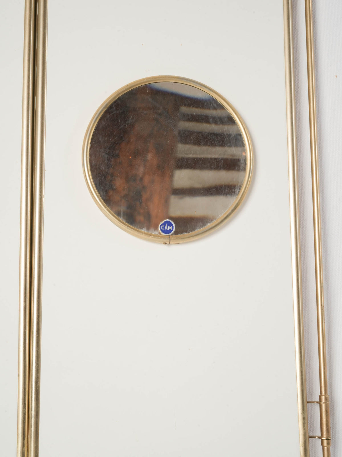 French Brass Triptych Bathroom Mirror 26" x 41¼"
