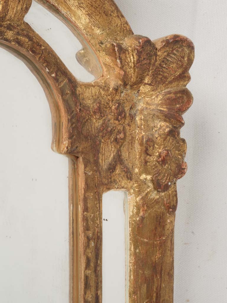 Charming patina aged French mirror