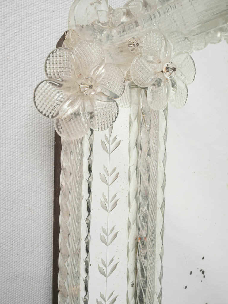 Delicate Petite Venetian Mirror circa 1900- 27½" x 16¼"