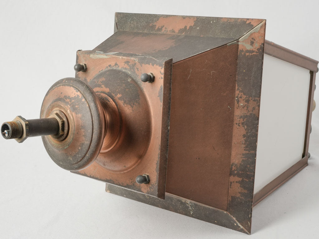 Timeworn Provencal village copper lantern