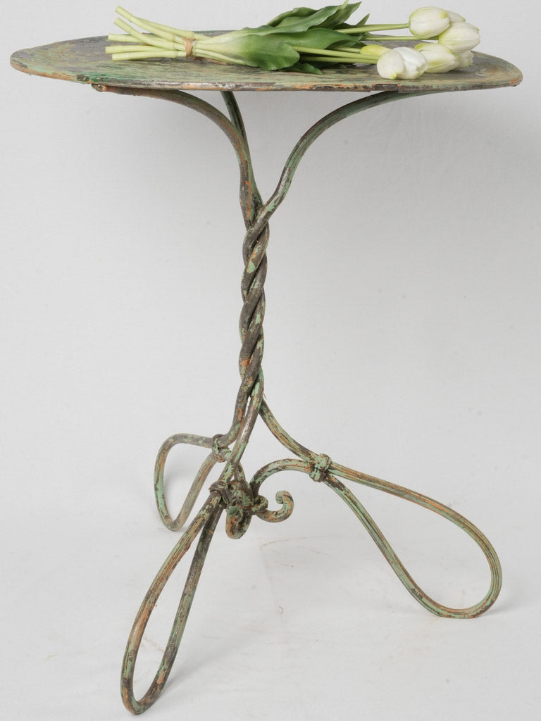 Durable wrought iron garden table