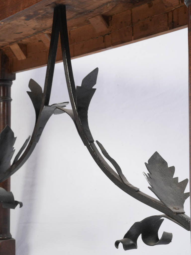 Rich patina walnut surface console