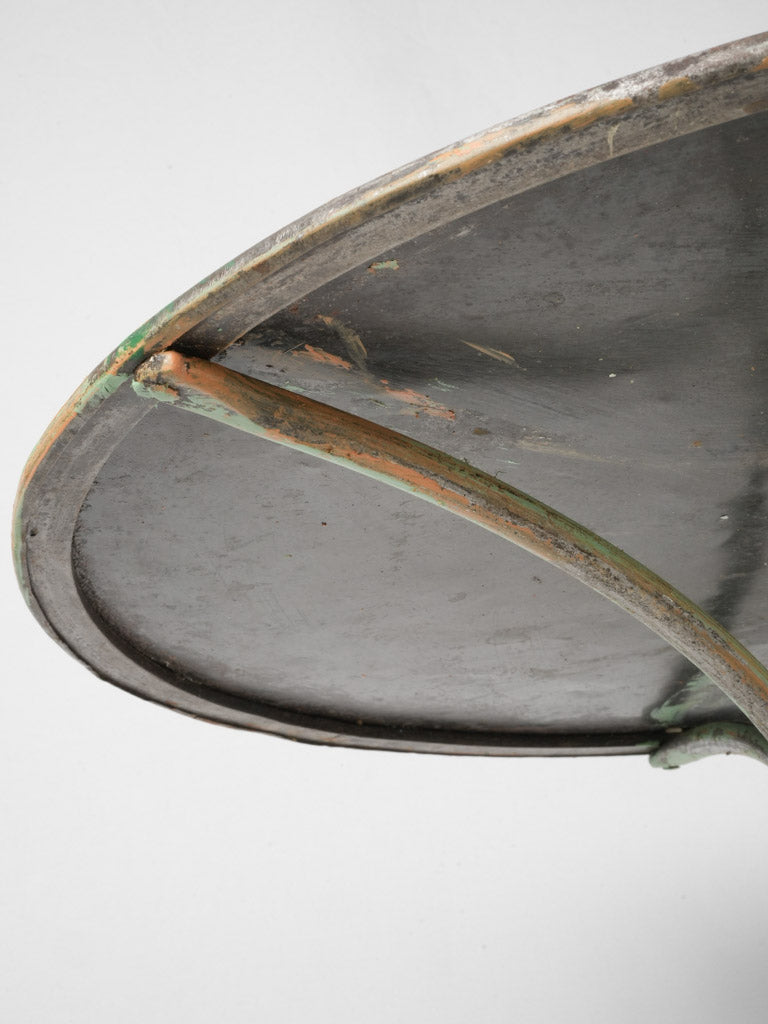 Timeworn wrought iron garden table