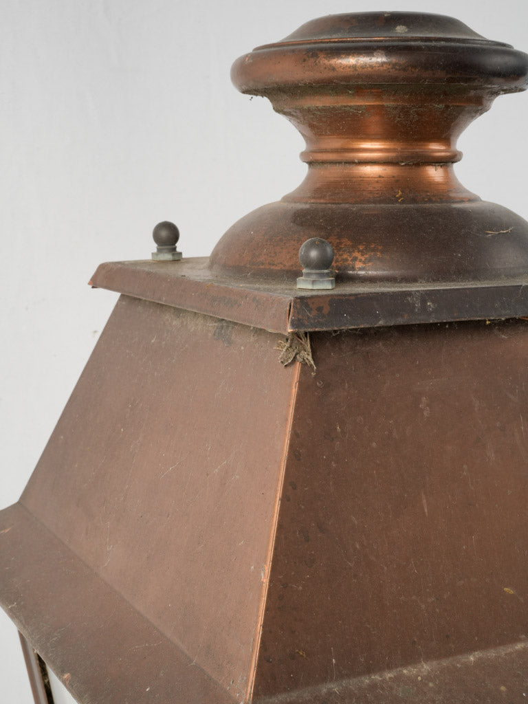 Aged Provencal Copper Street Lantern