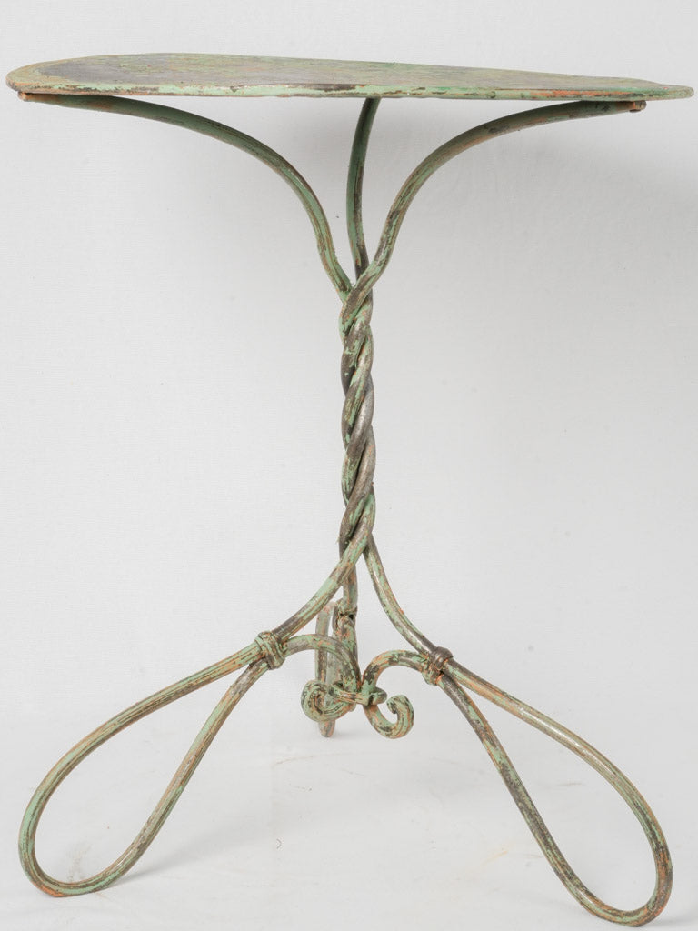 Timeless twisted iron garden table