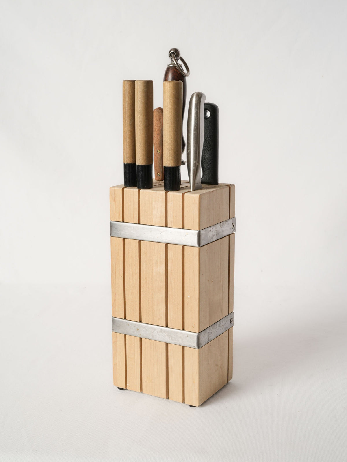 French Knife Set in a Wooden Block from Patricia Wells’s Cooking School - Set 2
