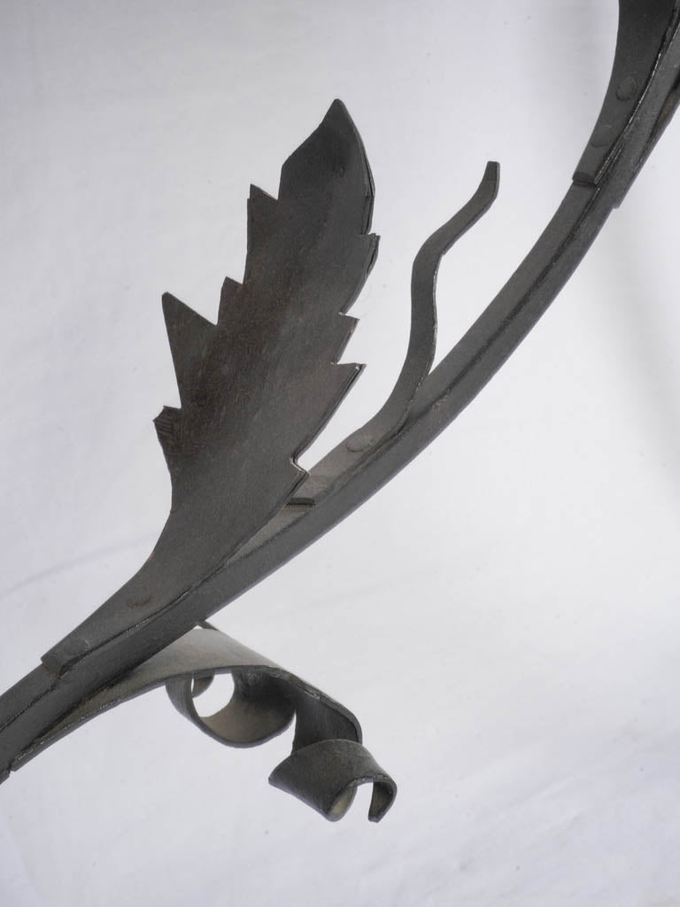 Elegant forged iron accent table