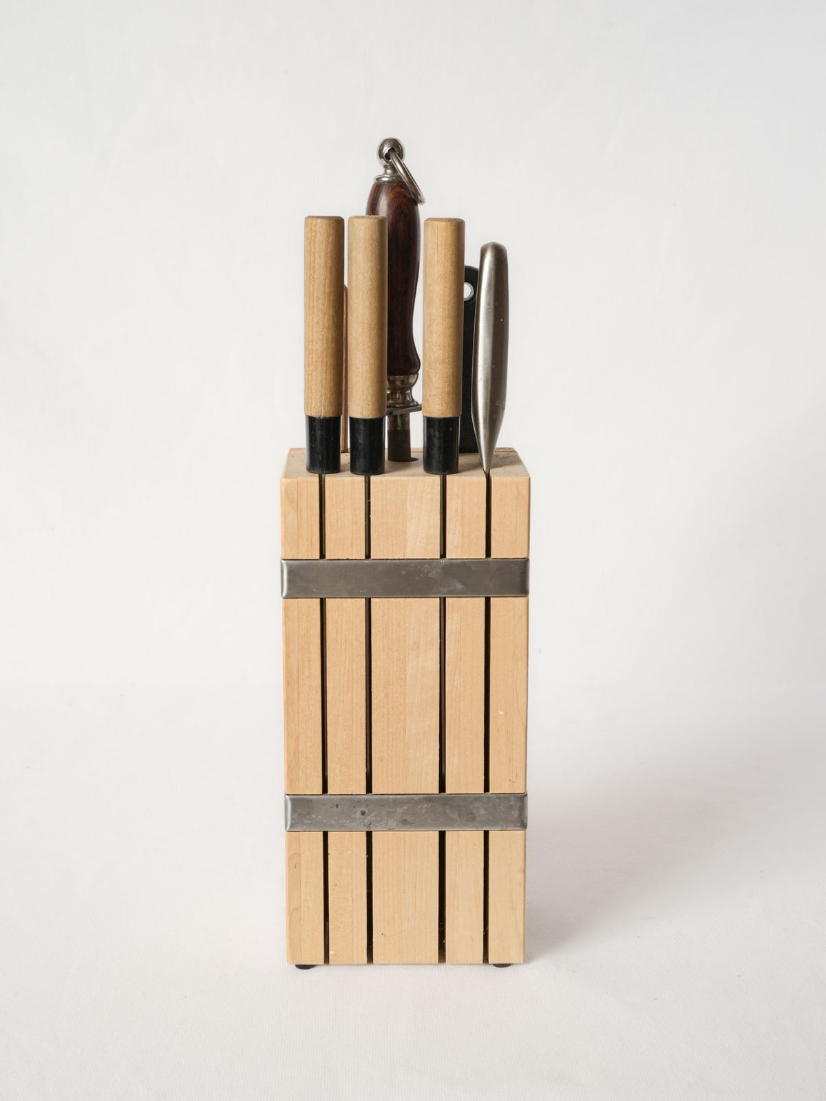 French Knife Set in a Wooden Block from Patricia Wells’s Cooking School - Set 2