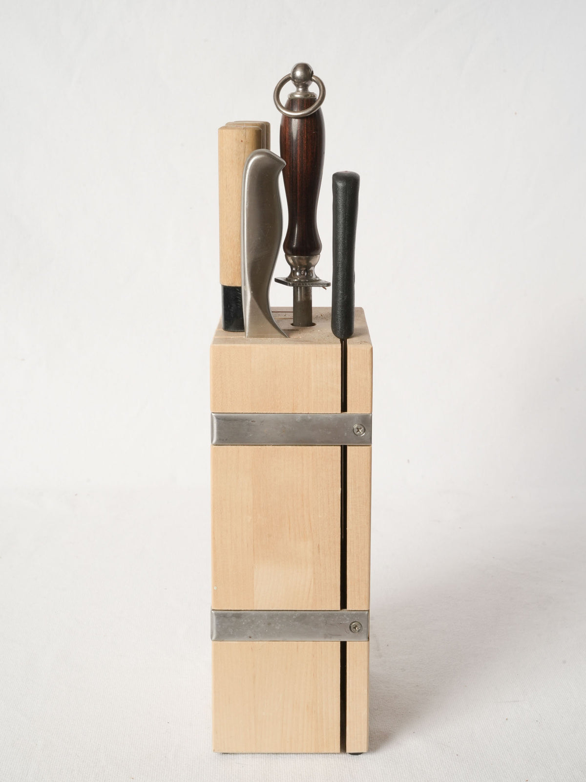 French Knife Set in a Wooden Block from Patricia Wells’s Cooking School - Set 2