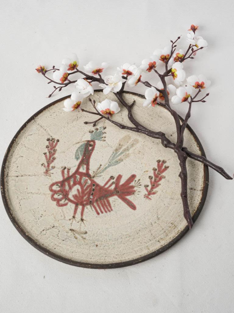 Mid-century hand-painted collector's plate