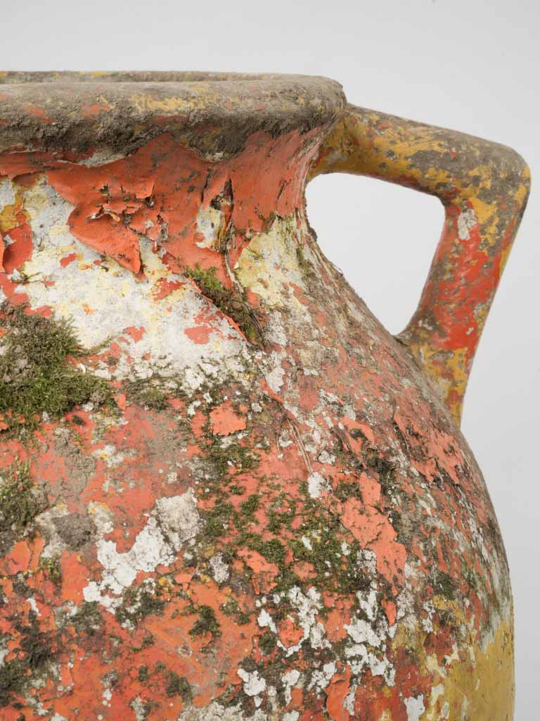Weathered industrial garden planters