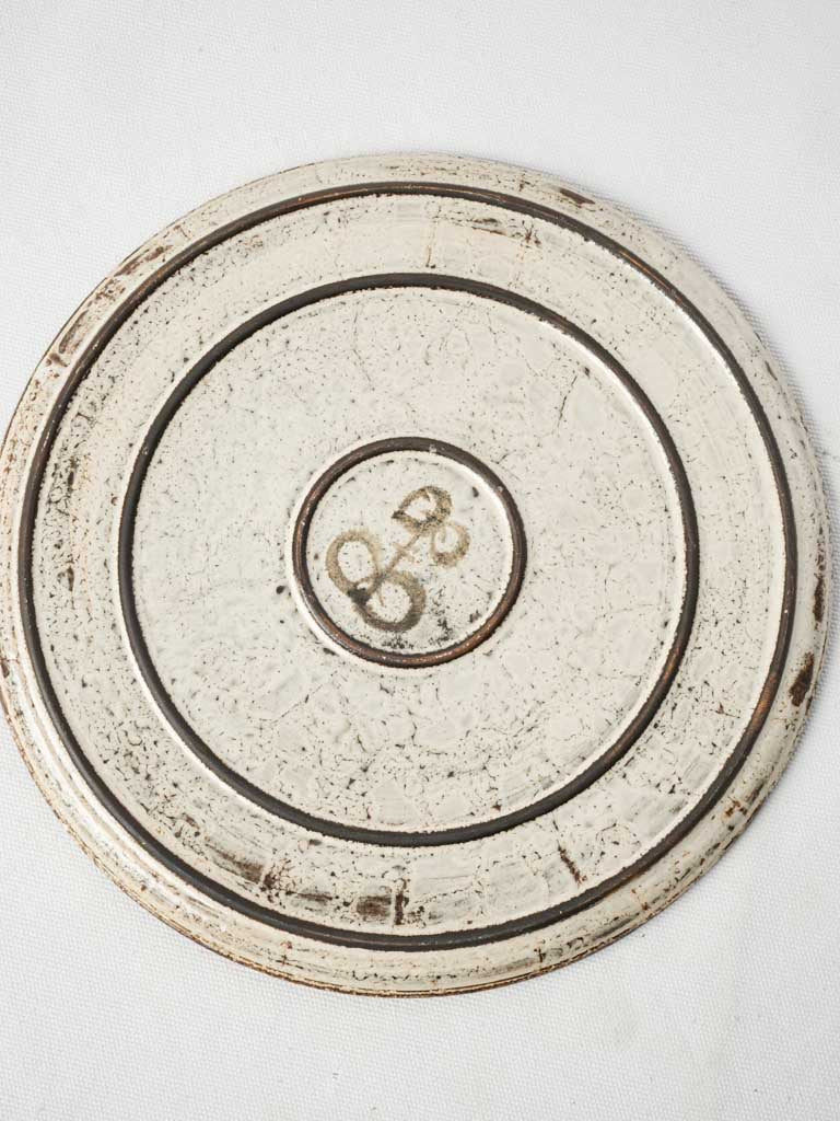 Sage green bird motif plate