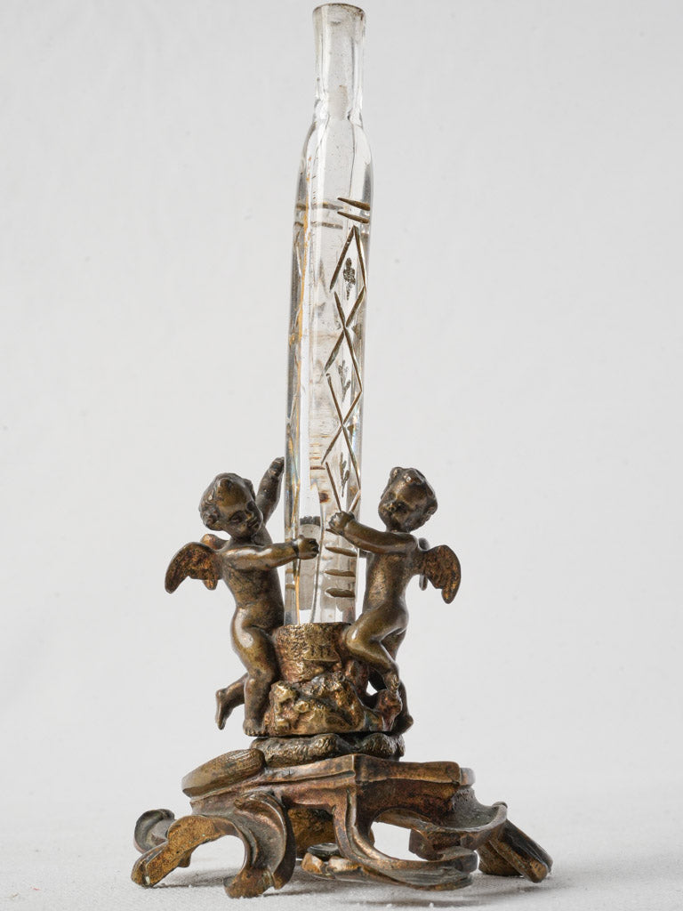Late 18th-Century Crystal Perfume Bottle on 19th-Century Louis XV-Styl