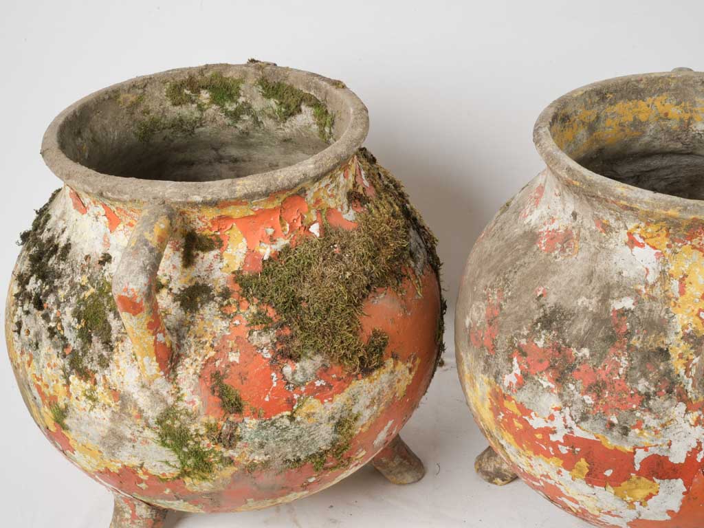 Iconic Swiss material cauldron planters