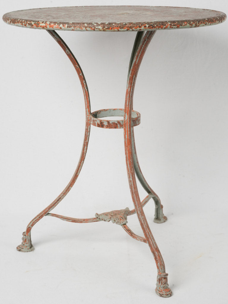 Antique wrought iron French garden table