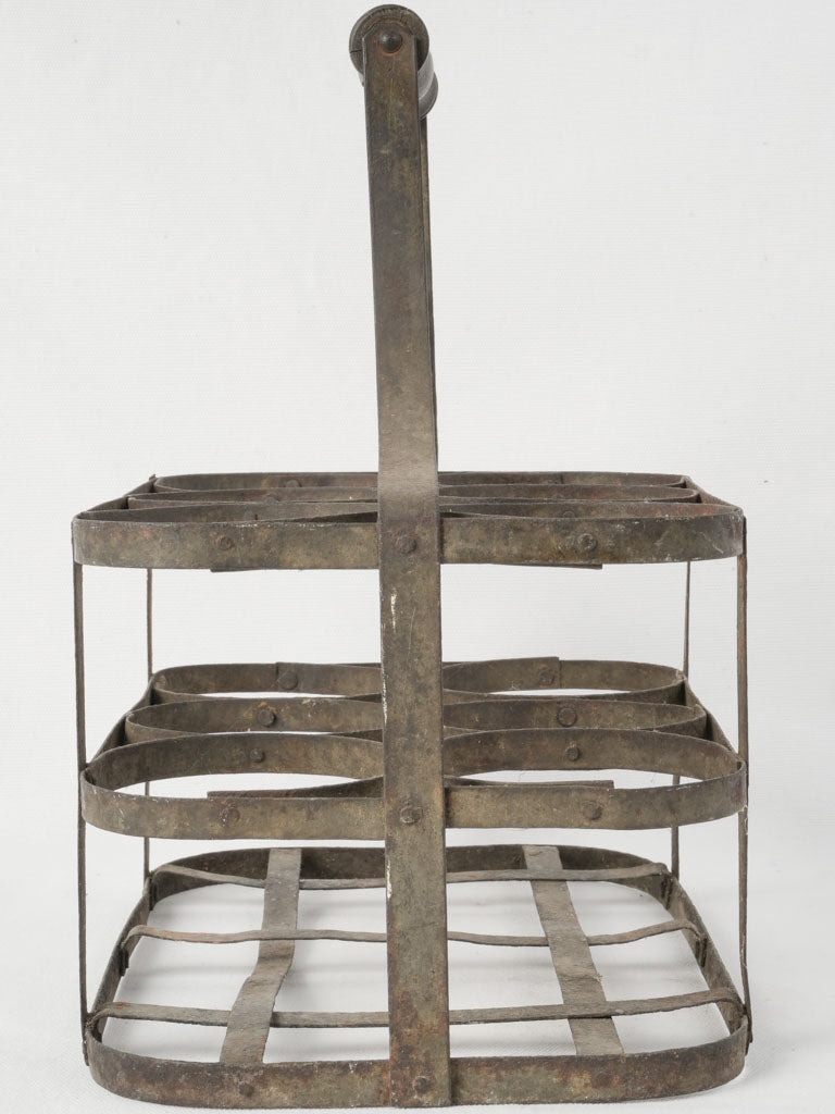 Aged French country wine tote