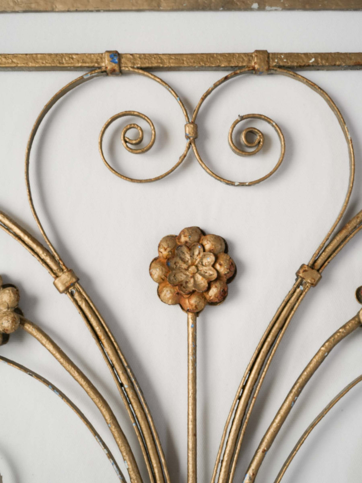 Early 20th-Century Decorative Wrought-Iron Panel - 41" x 28¾"