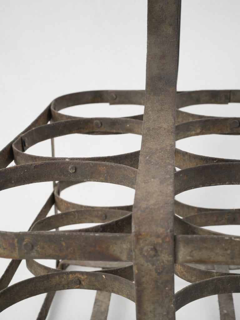 Classic French farmhouse bottle carrier