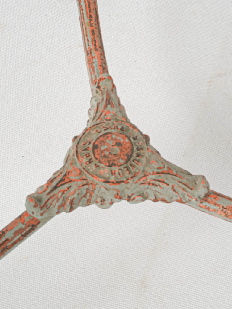 Sophisticated, vintage, French wrought-iron table