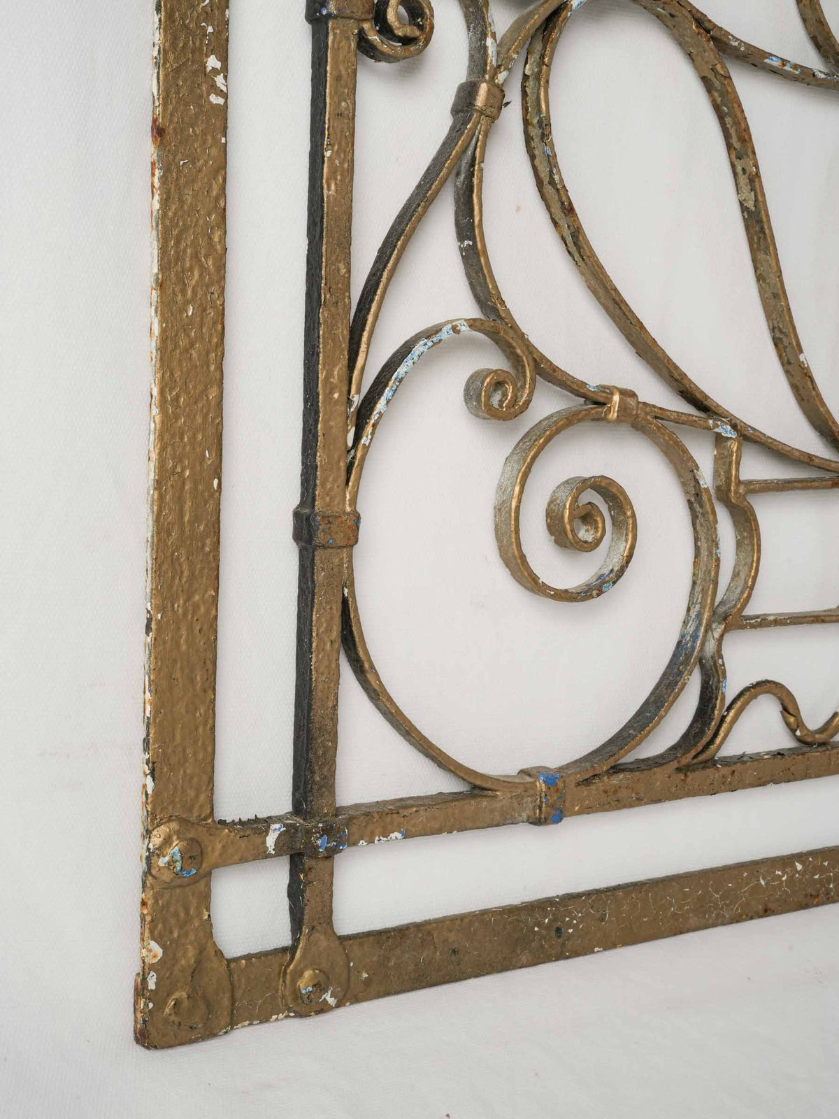 Early 20th-Century Decorative Wrought-Iron Panel - 41" x 28¾"