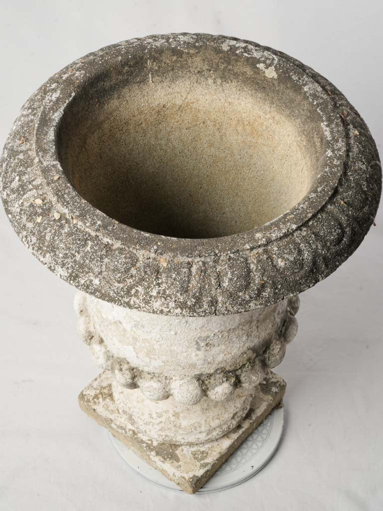 Aged Renaissance-inspired garden planter
