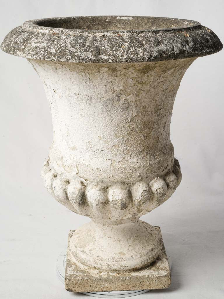 Timeworn mid-century cement urn