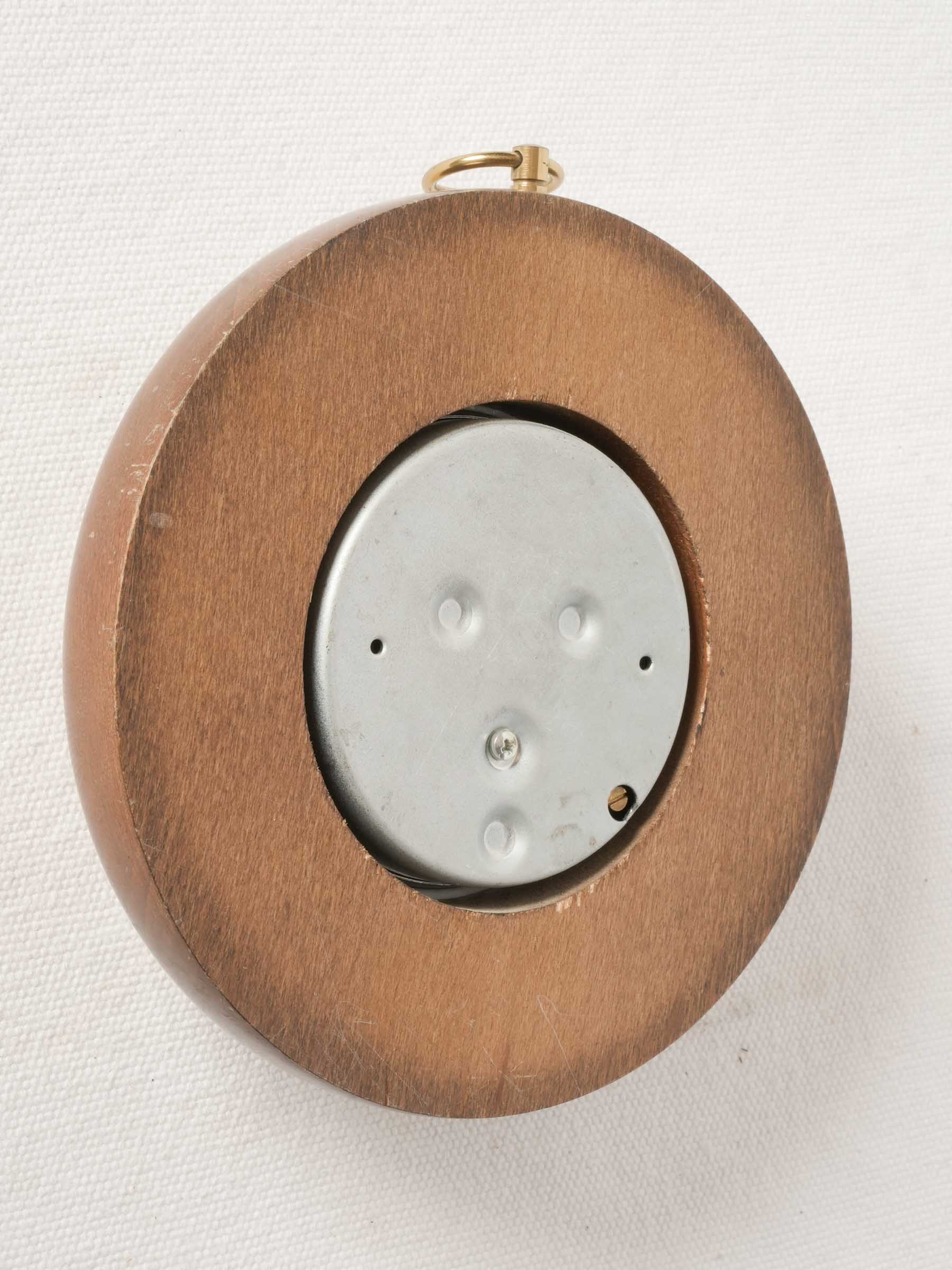 Antique French Chestnut Barometer by Panchet à Paris 6¾"