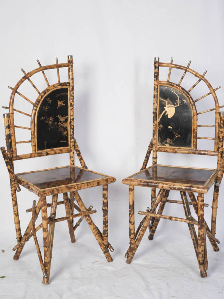 Aesthetic Movement-inspired bamboo chairs