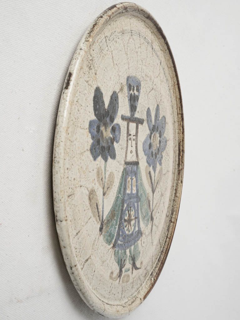 Provençal style artistic Vallauris plate