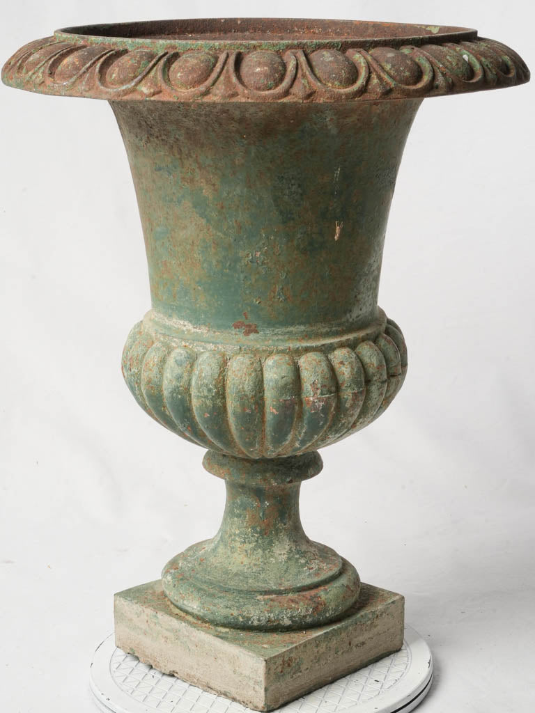 Antique French cast-iron urn