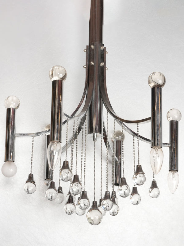 Vintage Italian Sciolari glass chandelier