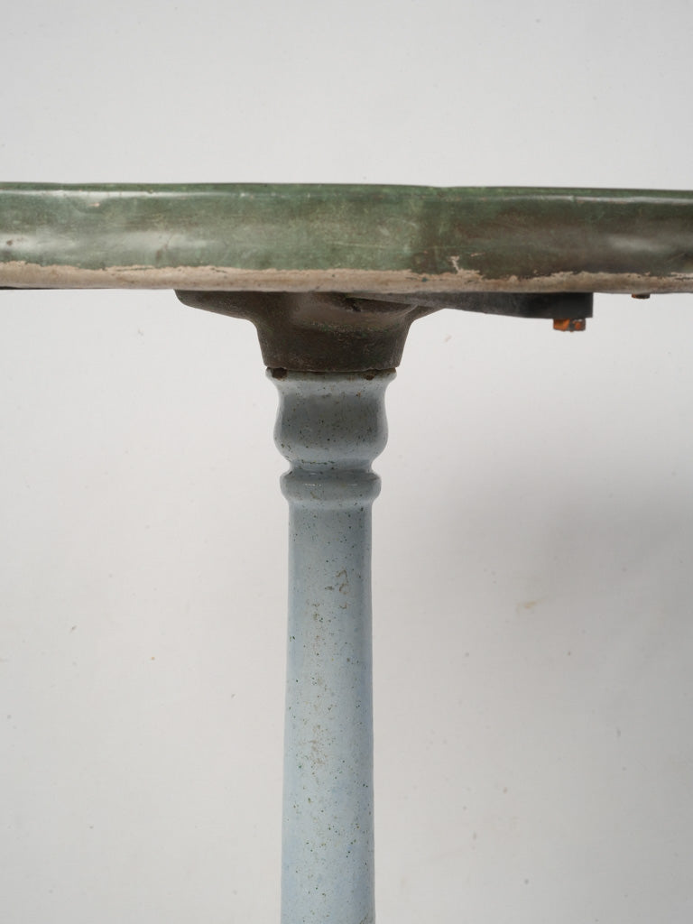 Colorful enamel accent table  