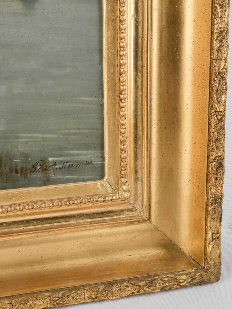 Aged skillfully crafted canvas