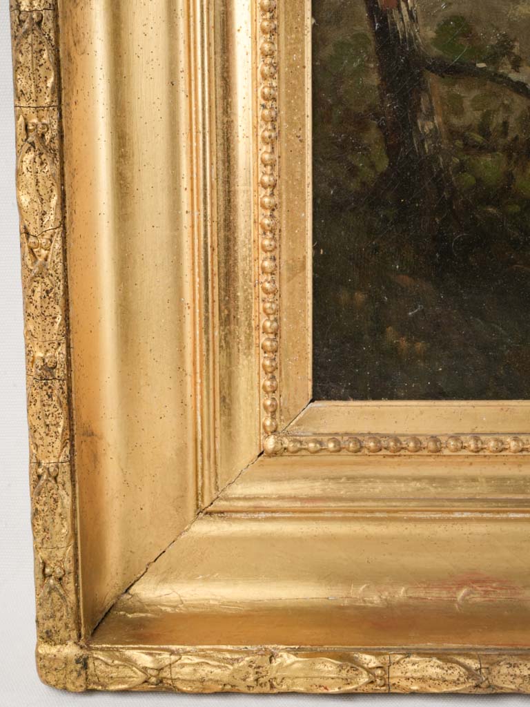 Elegant reflective waterscape painting