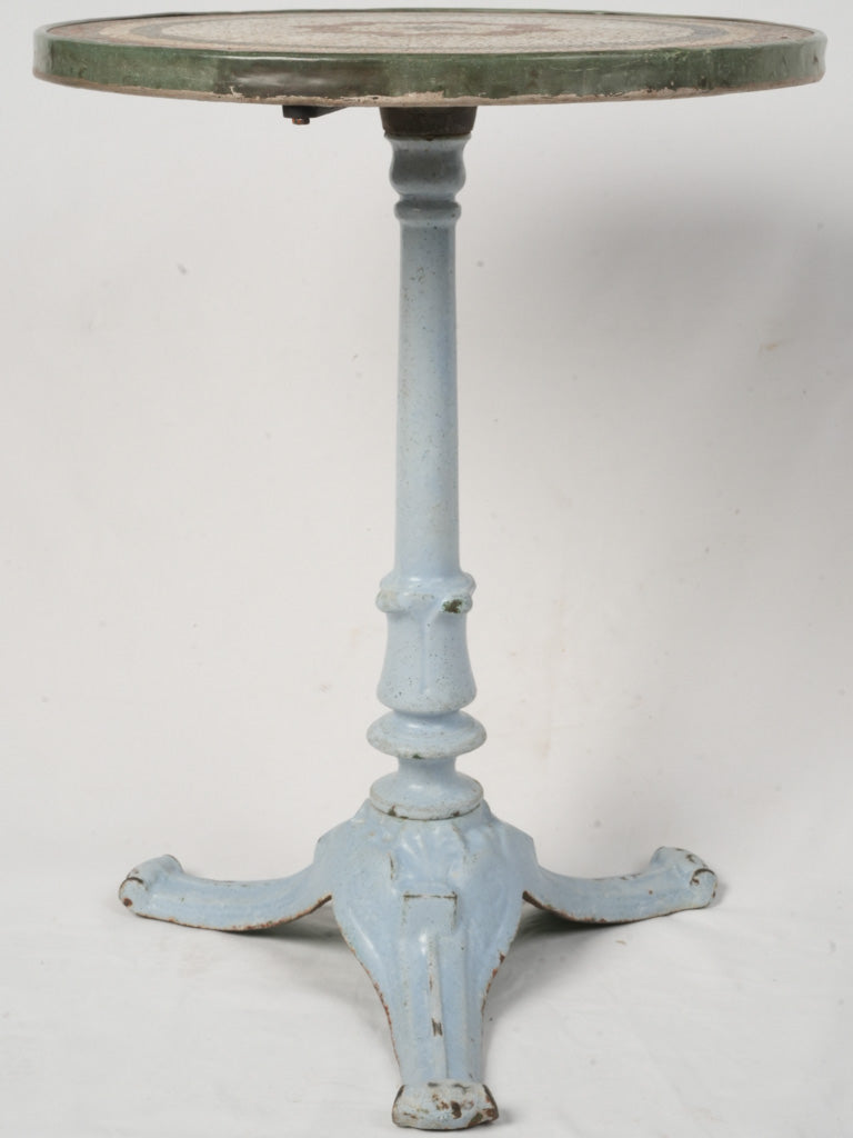 Elegant enamel bistro table  