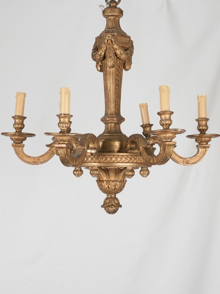 Classic Gold Leaf Louis XVI Chandelier