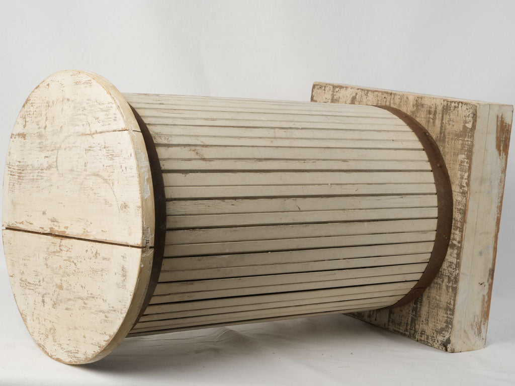 Vintage, distressed wood vase pedestal