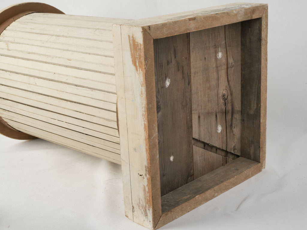 Aged salvaged wood planter sculpture stand