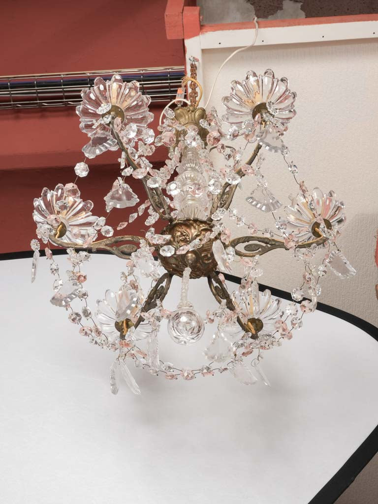 Distinctive French antique bedroom chandelier