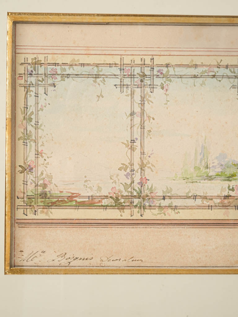 Intricate floral motif ceiling decoration